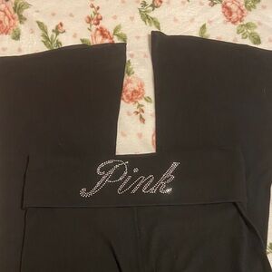 PINK Victoria's Secret Black Track Pants